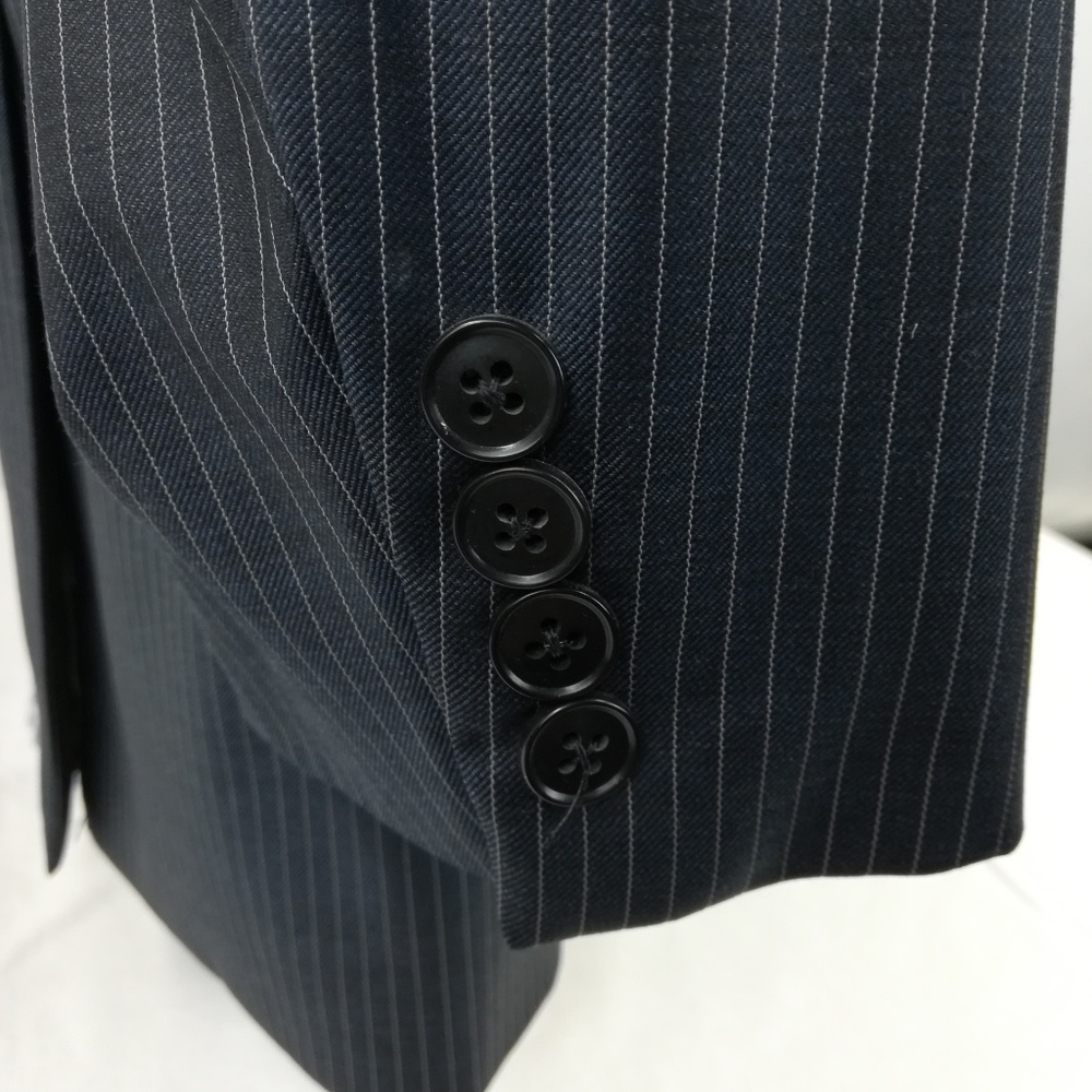 Perry Ellis Men's Suit Jacket 46L Char/grey Wool - Picture 6 of 8